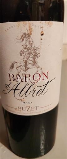 Tây Nam Buzet Baron Albret 2015
