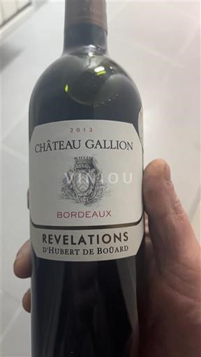 Бордо Château Gallion Révélations d'Hubert de Boüard 2013
