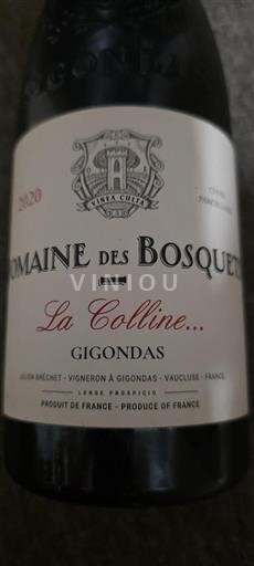 Rhône-dalen Gigondas Domaine Des Bosquets La Colline 2020