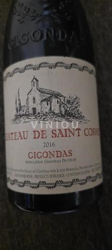 Rhônetal Gigondas Château Saint Cosme 2016