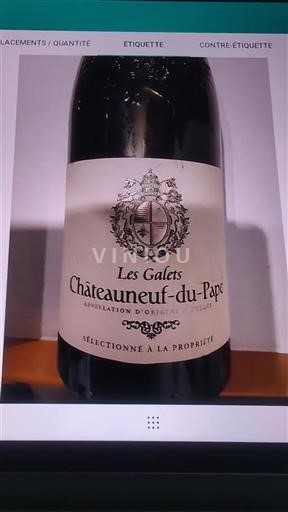Rona dolina Châteauneuf-du-Pape Les Galets 2017