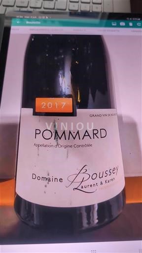 Burgund Pommard Domaine Boussey 2017