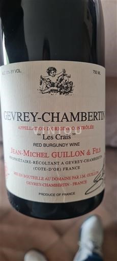 Burgundsko Gevrey-Chambertin Jean-Michel Guillon & Fils Les Crais 2017