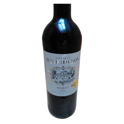 Vin Rouge sec Château Haut Grignon 2021 France Bordeaux Médoc AOC