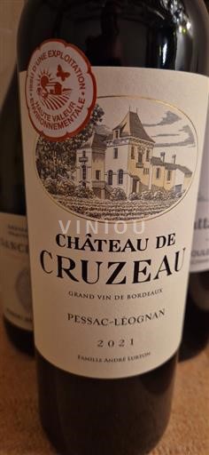 Burdeos Pessac-Léognan Château Cruzeau 2021