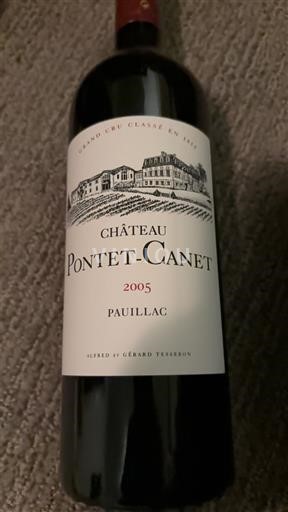 Bordeaux Pauillac Grand Cru Château Pontet-Canet 2005