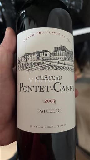 Bordeaux Pauillac Grand Cru Château Pontet-Canet 2005