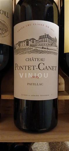Bordeaux Pauillac Grand Cru Château Pontet-Canet 2005