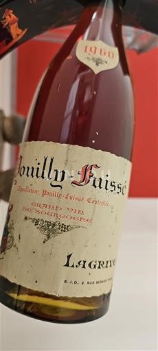Burgundsko Pouilly-fuissé La Grive 1960