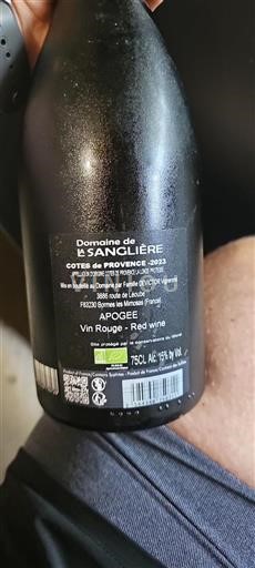 Provence Côtes-de-provence Domaine La Sanglière Apogée 2023