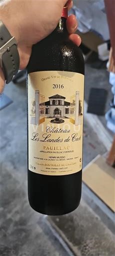 Bordeaux Pauillac Château Les Landes de Cach 2016