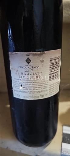 Toskánsko Bolgheri Tenuta Guado al Tasso Il Bruciato 2017