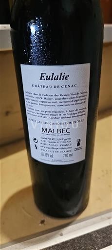 Sud-Ovest Cahors Château Cénac Eulalie Senza annata