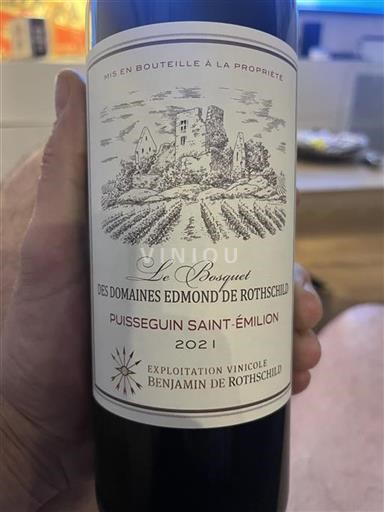 Bordeaux Puisseguin-saint-émilion Domaine S Edmond de Rothschild Le Bosquet 2021