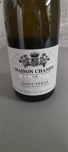 Vin Blanc sec Maison Champy 2021 France Bourgogne Saint-Véran AOC