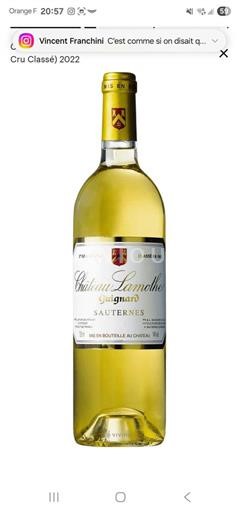 Bordeaux Sauternes Grand Cru Château Lamothe Guignard 2022