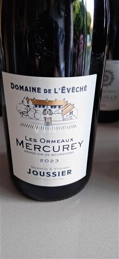 Borgonha Mercurey Domaine L'Évêché Les Ormeaux 2023