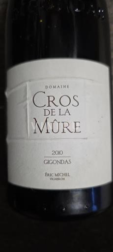 Rona dolina Gigondas Cros de la Mûre 2010