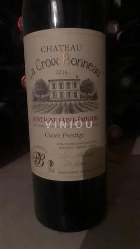 Bordeaux Montagne-saint-émilion Château La Croix Bonneau Prestige 2016