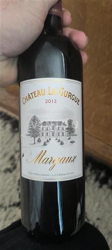 Bordéus Margaux Château La Gurgue 2012