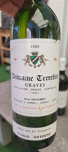 Burdeos Graves Domaine Terrefort 1989
