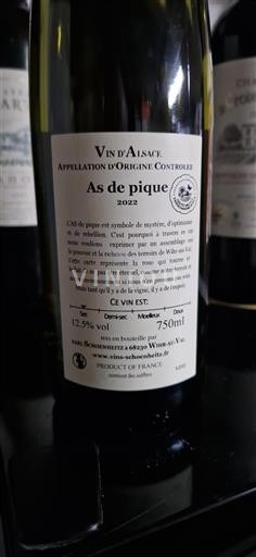 Alsace Unspecified Grand Cru Schoenheitz As de pique 2022