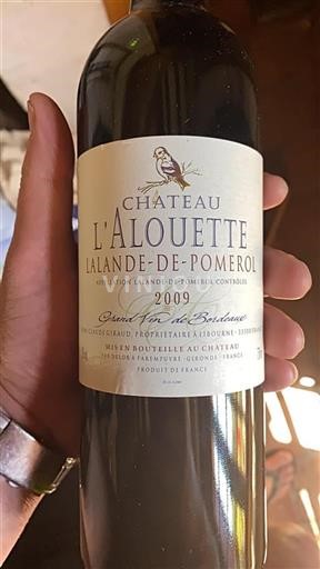 Bordeaux Lalande-de-pomerol Château L'Alouette 2009