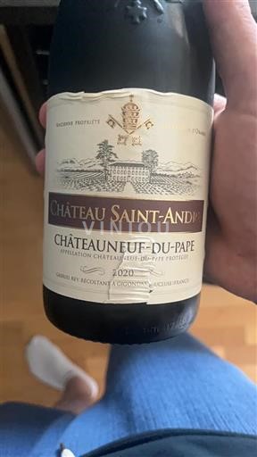 Vale do Ródano Châteauneuf-du-Pape Château Saint-André 2020