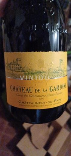 Rhônedalen Châteauneuf-du-Pape Château La Gardine des Générations Marie-Léontine 2022