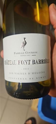 Valle del Rodano Costières di Nîmes Château Font Barrièle Les Vignes d'Héloïse 2022