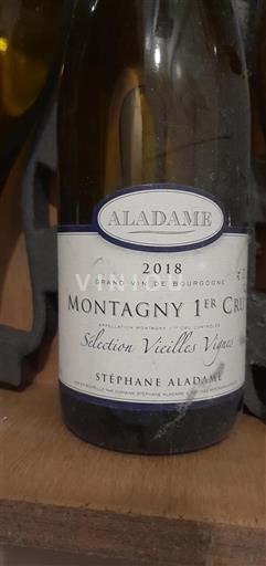 Borgonha Montagny Premier Cru Domaine Stéphane Aladame Sélection Vieilles Vignes 2018