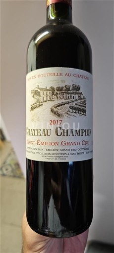Bordeaux Saint-Émilion Grand Cru Grand Cru Château Champion 2017