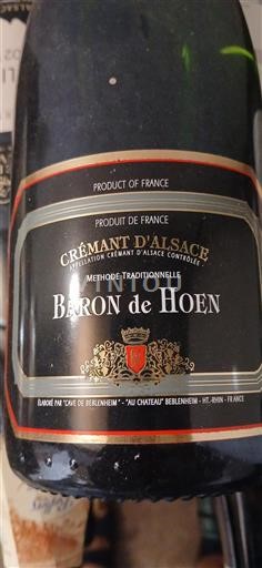 Alsace Crémant d'Alsace Grand Cru Baron de Hoen Ikke årgangsbestemt
