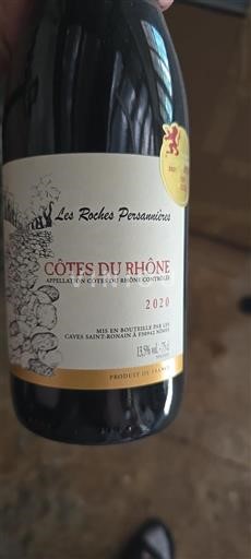 Vallée du Rhône Côtes-du-rhône Les Roches Persannières 2020