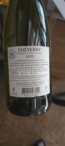 Údolí Loiry Cheverny Domaine La Grange 2023