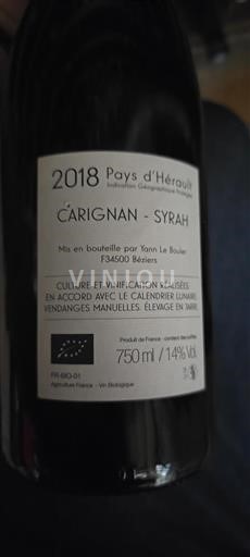 Languedoc Nespecifikováno Carignan - Syrah 2018