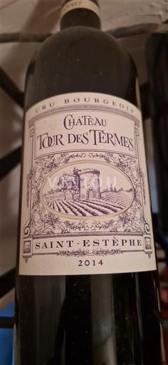 Vin Rouge sec Château Tour des Termes 2014 France Bordeaux Saint-Estèphe AOC Cru Bourgeois