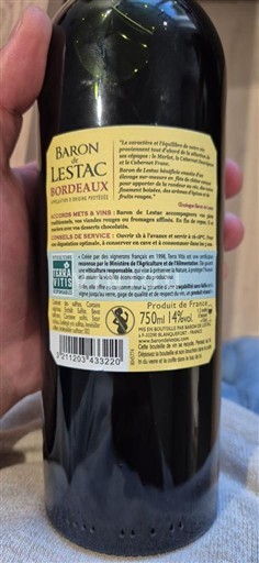 Bordeaux Baron de Lestac 2022
