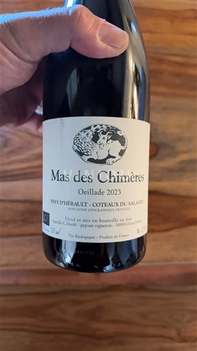Languedoc ja Roussillon Salagoun rinteet Mas des Chimères Oeillade 2023