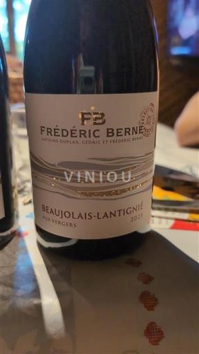 Beaujolais No especificado Frédéric Berne Aux Vergers 2023