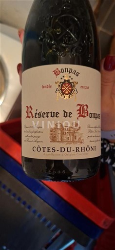 Thung lũng Rhône Côtes-du-rhône Bonpas Réserve de Bonpas Không niên vụ