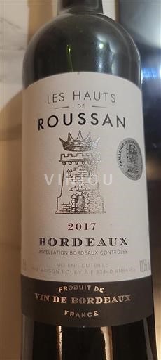 Bordeaux Les Hauts de Roussan 2017