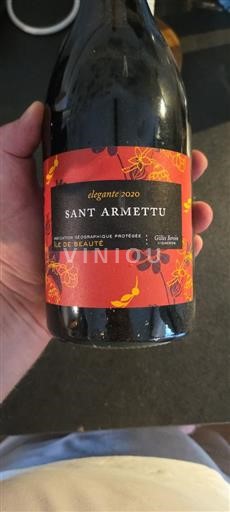 Vin Rouge sec Elegante Sant'Armettu 2020 France Corse Île de Beauté IGP