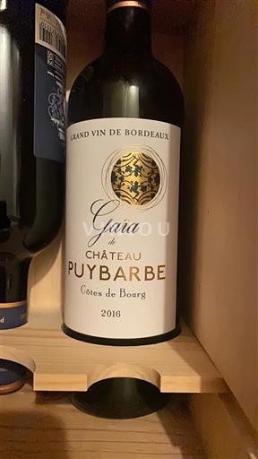Bordeaux Côtes-de-bourg Château Puybarbe Gaïa 2016