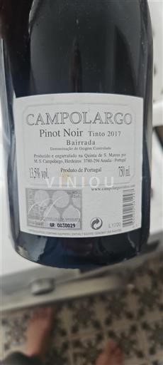 Bồ Đào Nha Bairrada Campolargo 2017