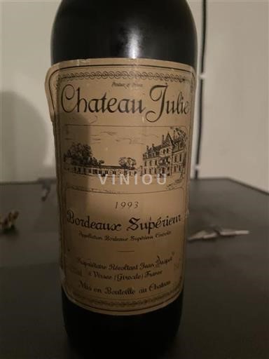 Bordéus Bordeaux Superior Château Julie 1993