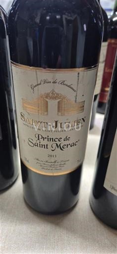 Бордо Сен-Жюльєн Prince De Saintmérac 2011