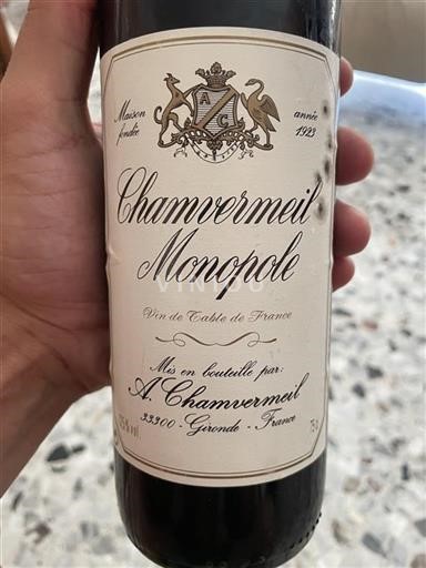 Bordeaux Nespecifikováno Chamvermeil Monopole 1995