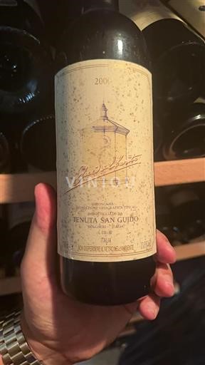 Tuscan Wines Bolgheri Tenuta San Guido Sassicaia 2000