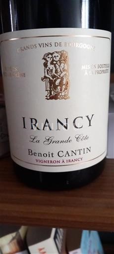 Borgoña Irancy Benoît Cantin La Grande Côte 2020